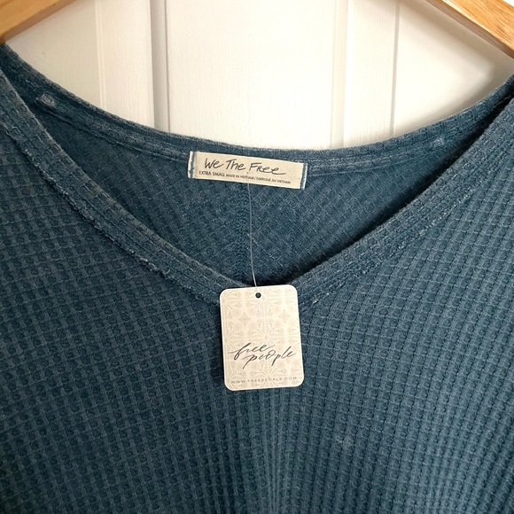 NWT Free People “We The Free Coraline Thermal” in Legion Blue Size XS - Picture 3 of 8